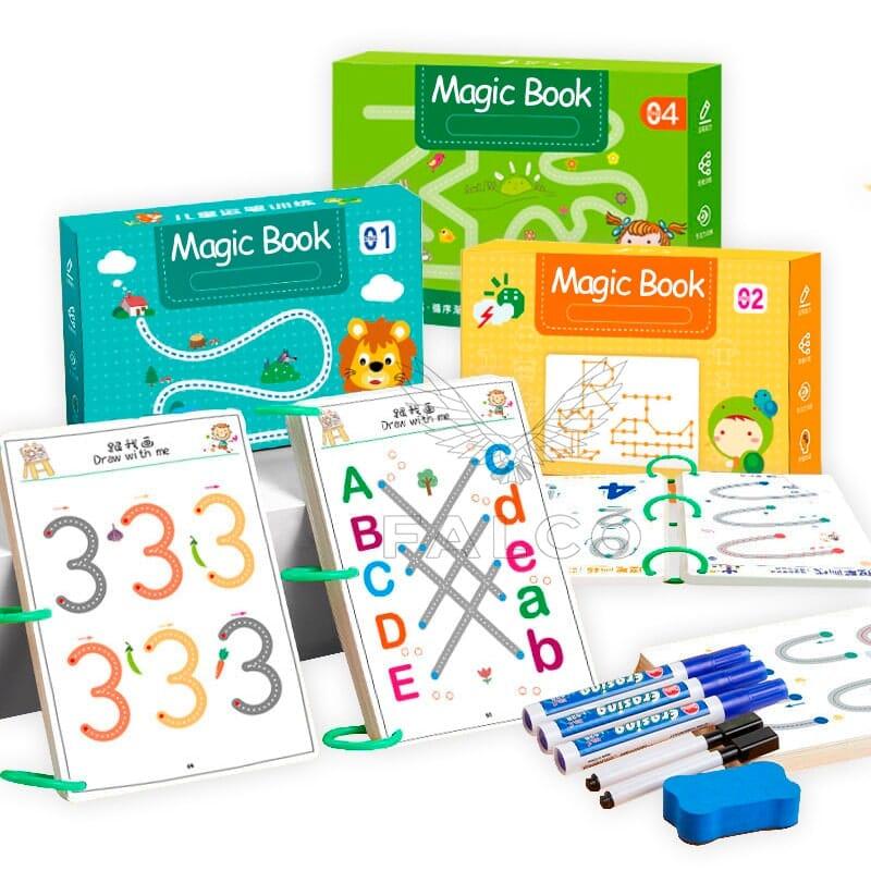 Caderno de Traço e Desenho Infantil Magic Book + Ebook Desenvolvimento Infantil (BRINDE!) - Falco